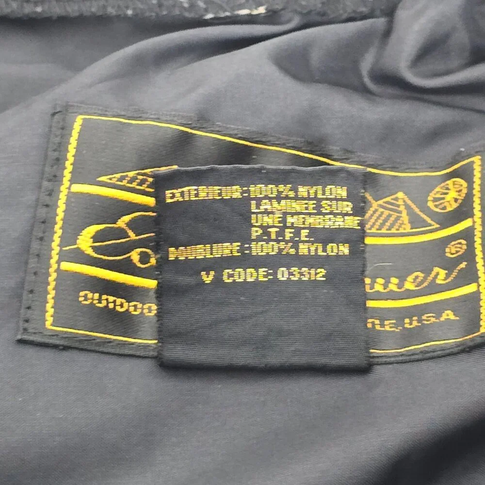 Eddie Bauer Pants Mens Large Black Ski Snow Gore-Tex Nylon Winter Zipper Pockets
